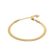 دستبند ماری هرینگبون طلایی آویزدار سایز 4